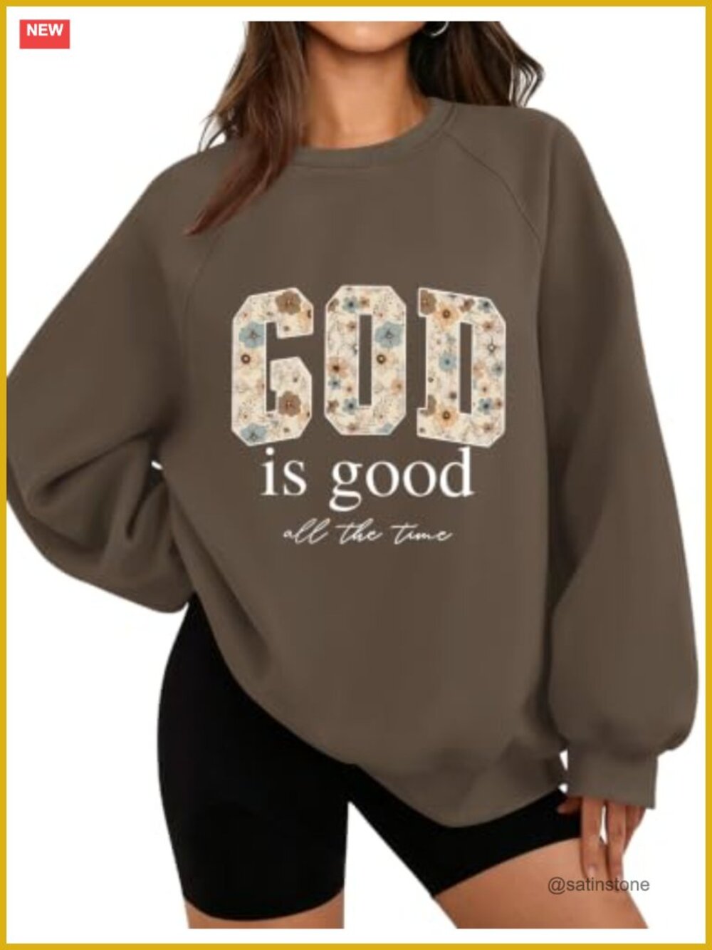 Womens Oversized Fleece Pullover Sweatshirt Long Sleeve Casual Crew Neck